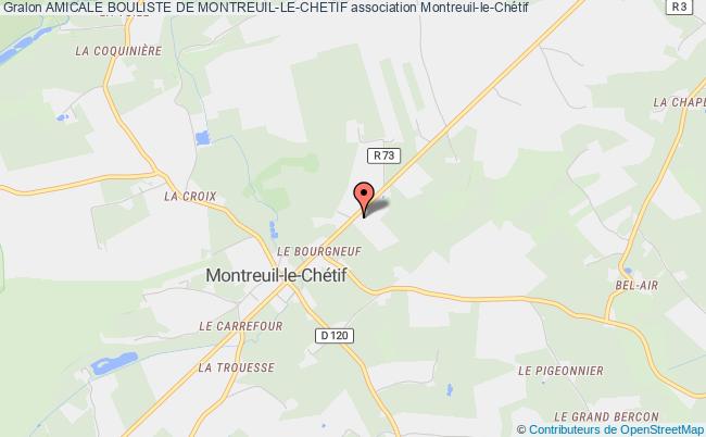 plan association Amicale Bouliste De Montreuil-le-chetif Montreuil-le-Chétif