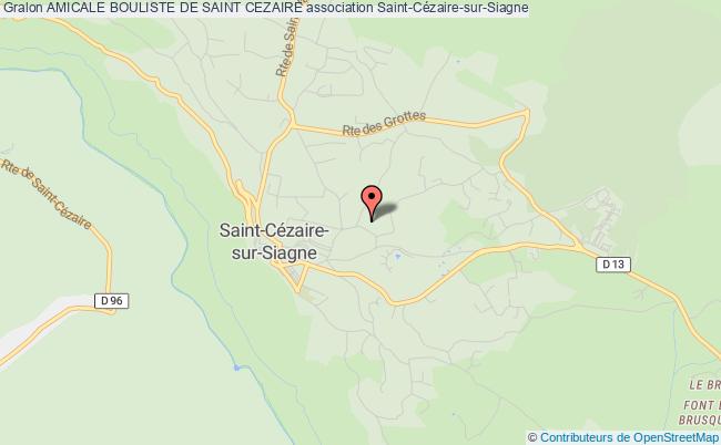 plan association Amicale Bouliste De Saint Cezaire Saint-Cézaire-sur-Siagne