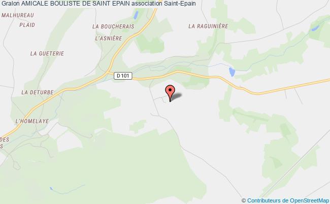 plan association Amicale Bouliste De Saint Epain Saint-Épain