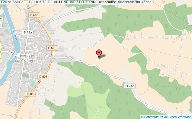 plan association Amicale Bouliste De Villeneuve Sur Yonne Villeneuve-sur-Yonne