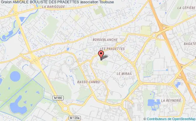 plan association Amicale Bouliste Des Pradettes Toulouse