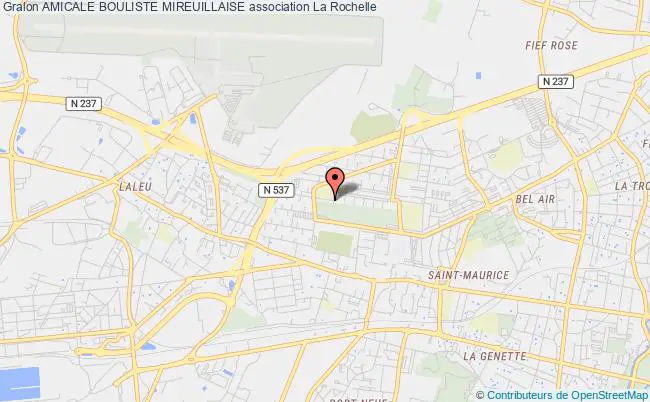 plan association Amicale Bouliste Mireuillaise La Rochelle