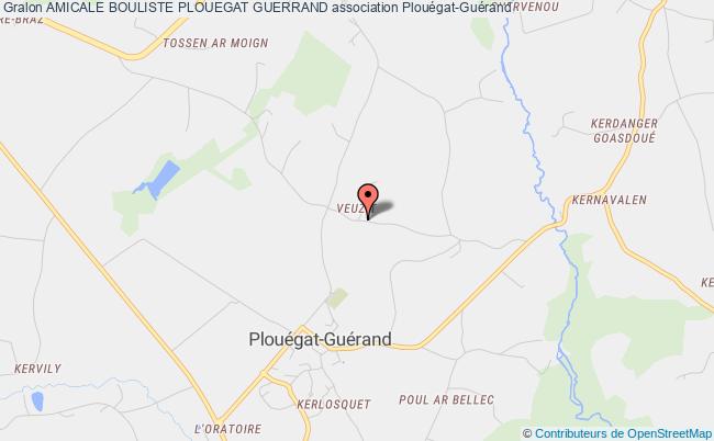plan association Amicale Bouliste Plouegat Guerrand Plouégat-Guérand