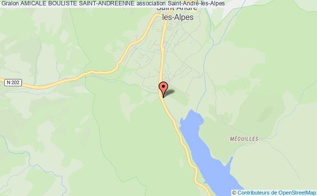 plan association Amicale Bouliste Saint-andreenne Saint-André-les-Alpes