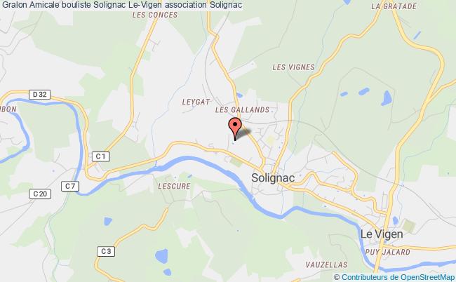 plan association Amicale Bouliste Solignac Le-vigen Solignac