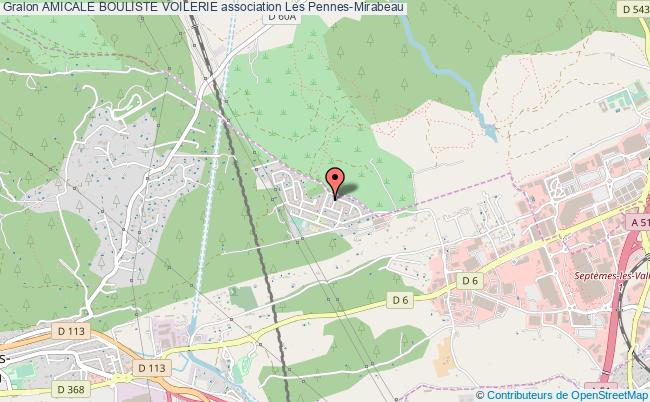 Amicale bouliste voilerie association Dé Les PennesMirabeau