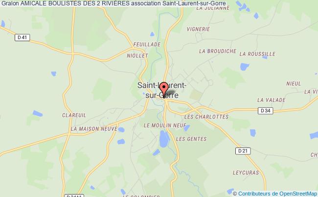 plan association Amicale Boulistes Des 2 RiviÈres Saint-Laurent-sur-Gorre