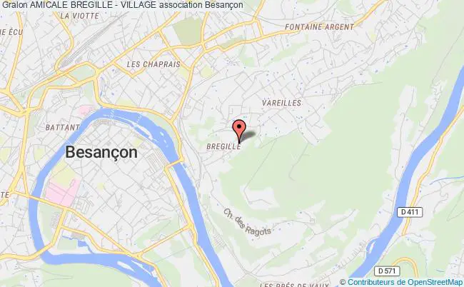 plan association Amicale Bregille - Village Besançon