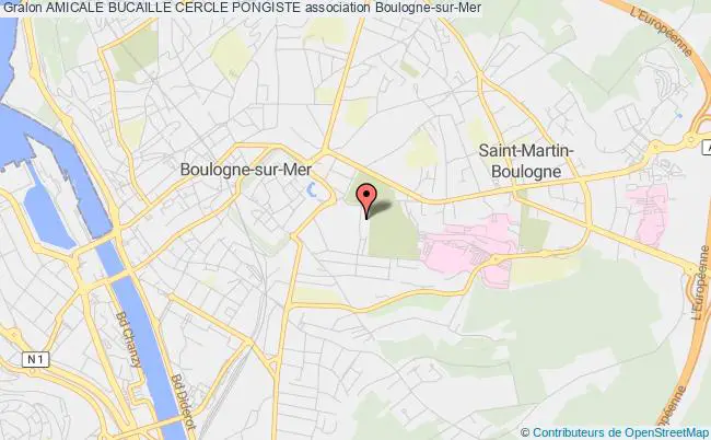 plan association Amicale Bucaille Cercle Pongiste Boulogne-sur-Mer