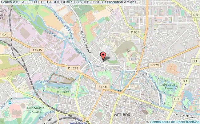 plan association Amicale C N L De La Rue Charles Nungesser Amiens