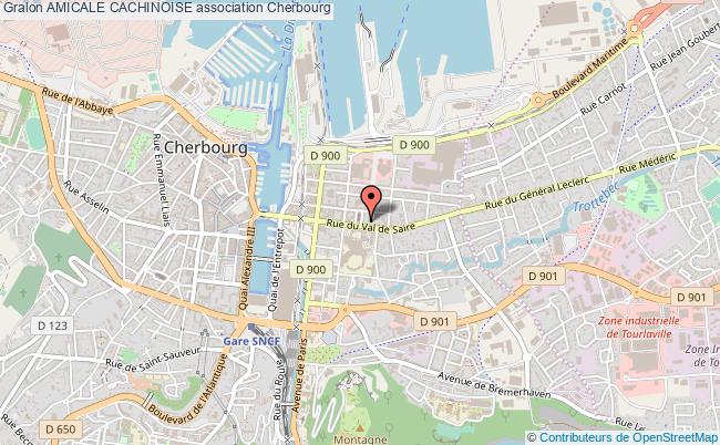 plan association Amicale Cachinoise Cherbourg-Octeville