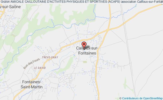 plan association Amicale Cailloutaine D'activites Physiques Et Sportives (acaps) Cailloux-sur-Fontaines
