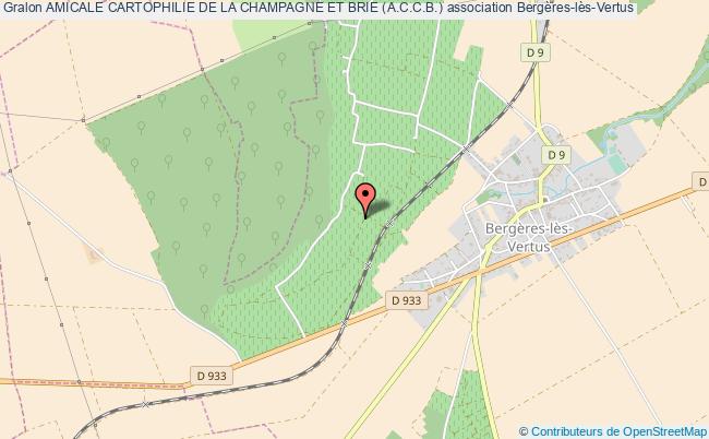 plan association Amicale Cartophilie De La Champagne Et Brie (a.c.c.b.) Bergères-lès-Vertus