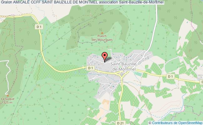 plan association Amicale Ccff Saint Bauzille De Montmel Saint-Bauzille-de-Montmel