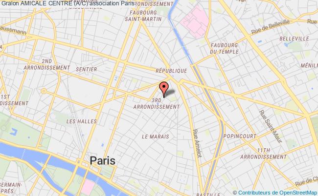 plan association Amicale Centre (a/c) Paris