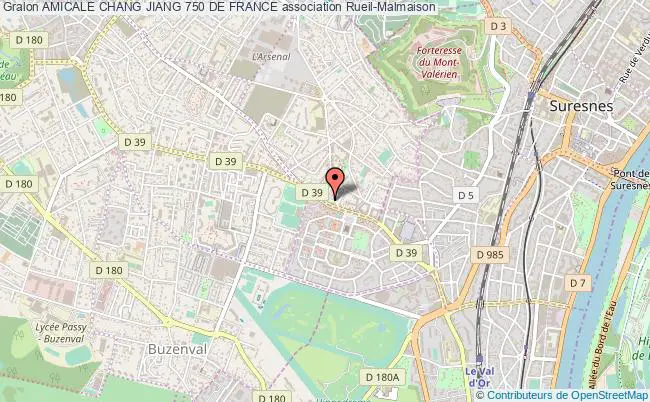 plan association Amicale Chang Jiang 750 De France Rueil-Malmaison