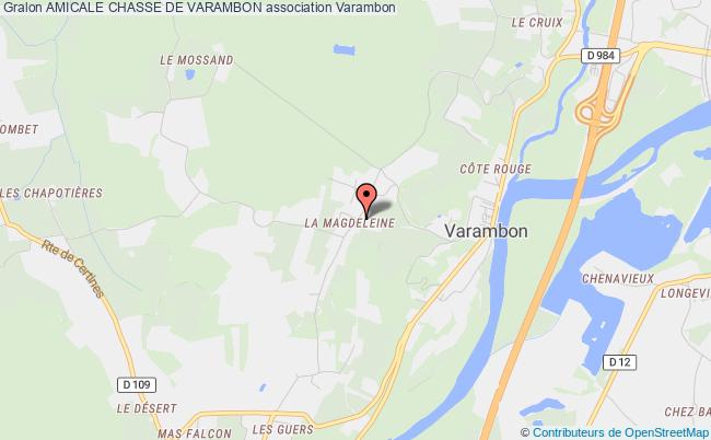 plan association Amicale Chasse De Varambon 