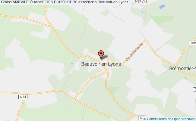 plan association Amicale Chasse Des Forestiers Beauvoir-en-Lyons