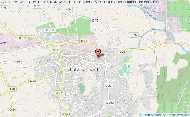 plan association Amicale Chateaurenardaise Des Retraites De Police Châteaurenard