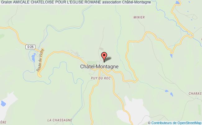 plan association Amicale Chateloise Pour L'eglise Romane Châtel-Montagne