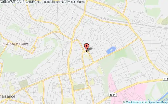 plan association Amicale Churchill Neuilly-sur-Marne