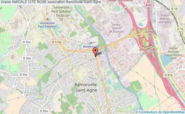 plan association Amicale Cite Rose Ramonville-Saint-Agne
