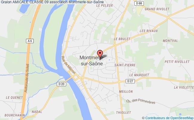 plan association Amicale Classe 09 Montmerle-sur-Saône