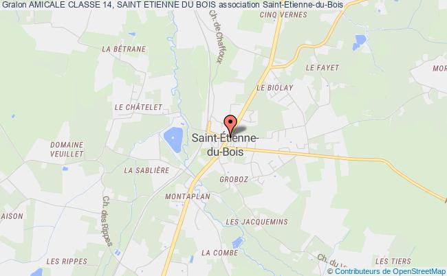plan association Amicale Classe 14, Saint Etienne Du Bois Saint-Étienne-du-Bois