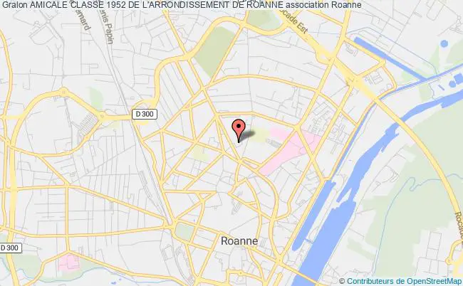 plan association Amicale Classe 1952 De L'arrondissement De Roanne Roanne