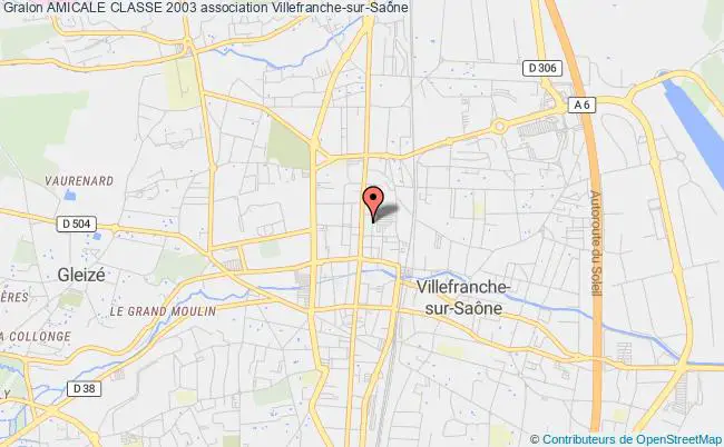 plan association Amicale Classe 2003 Villefranche-sur-Saône