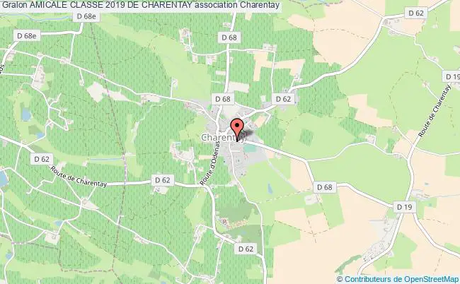 plan association Amicale Classe 2019 De Charentay Charentay