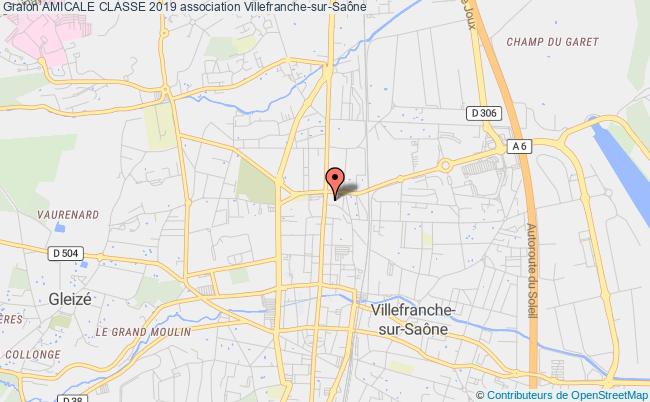 plan association Amicale Classe 2019 Villefranche-sur-Saône