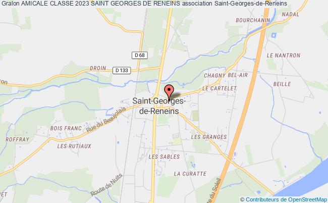plan association Amicale Classe 2023 Saint Georges De Reneins Saint-Georges-de-Reneins