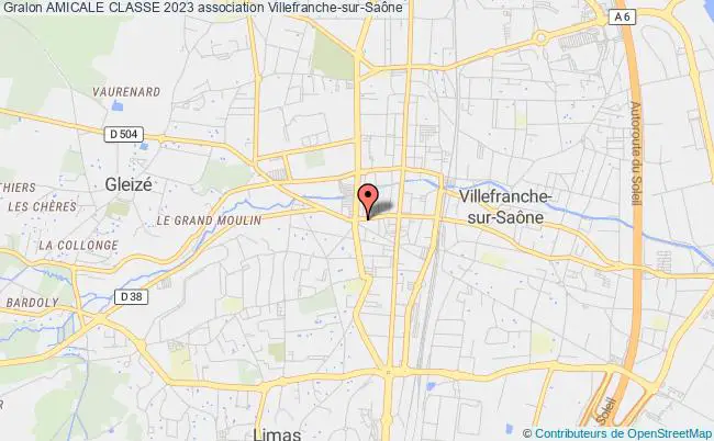 plan association Amicale Classe 2023 Villefranche-sur-Saône