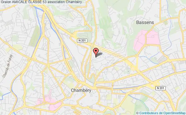 plan association Amicale Classe 53 Chambéry