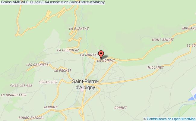 plan association Amicale Classe 64 Saint-Pierre-d'Albigny