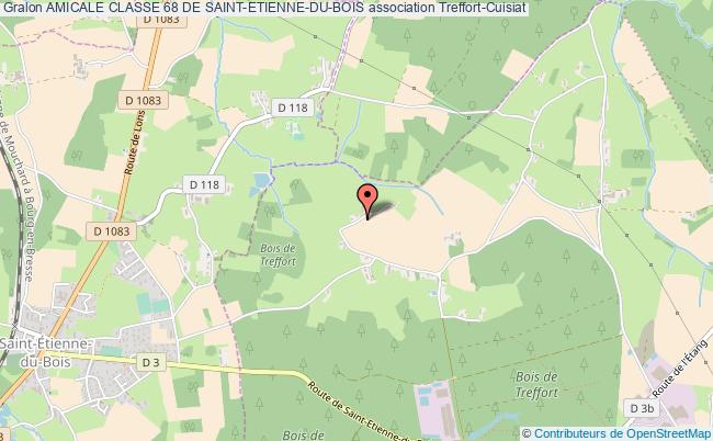 plan association Amicale Classe 68 De Saint-etienne-du-bois Val-Revermont
