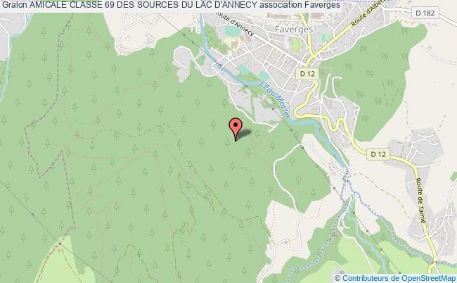 plan association Amicale Classe 69 Des Sources Du Lac D'annecy Faverges-Seythenex