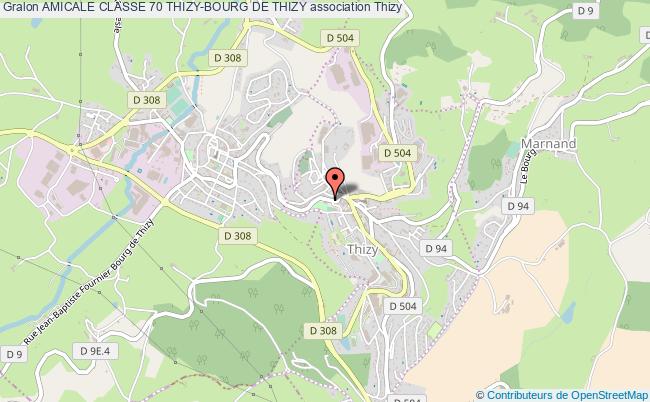 plan association Amicale Classe 70 Thizy-bourg De Thizy Thizy-les-Bourgs