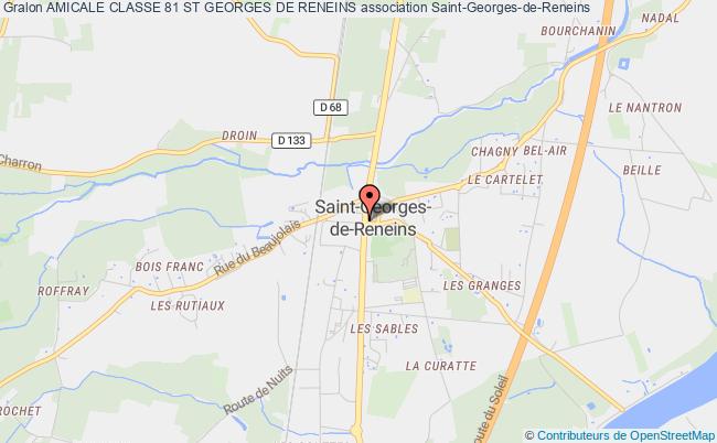 plan association Amicale Classe 81 St Georges De Reneins Saint-Georges-de-Reneins