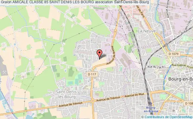 plan association Amicale Classe 85 Saint Denis Les Bourg Saint-Denis-lès-Bourg