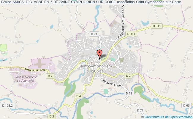 plan association Amicale Classe En 5 De Saint Symphorien Sur Coise Saint-Symphorien-sur-Coise