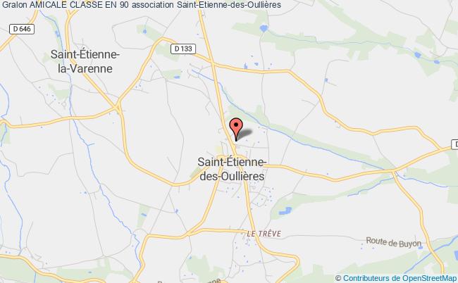 plan association Amicale Classe En 90 Saint-Étienne-des-Oullières