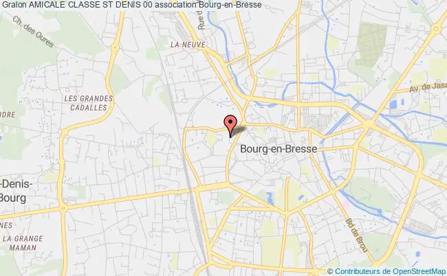 plan association Amicale Classe St Denis 00 Bourg-en-Bresse