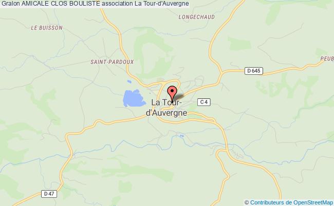 plan association Amicale Clos Bouliste La    Tour-d'Auvergne