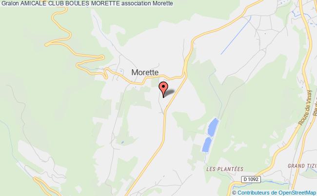 plan association Amicale Club Boules Morette Morette