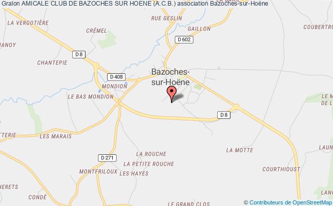 plan association Amicale Club De Bazoches Sur Hoene (a.c.b.) Bazoches-sur-Hoëne