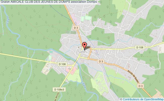plan association Amicale Club Des Jeunes De Domps Domps