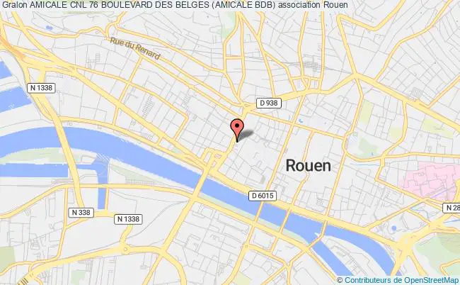 plan association Amicale Cnl 76 Boulevard Des Belges (amicale Bdb) Rouen