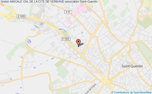 plan association Amicale Cnl De La Cite De Vermand Saint-Quentin